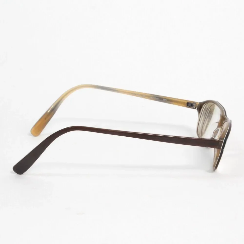 Oliver Peoples Hamilton Eyeglasses Frames Brown Acetate Rectangular 47.5-18-140